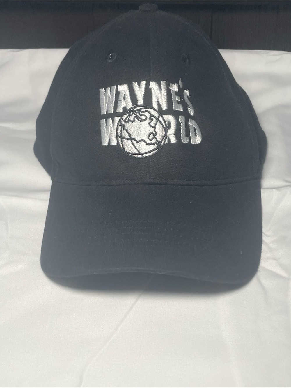 Wayne's‎ World Black Embroidered Baseball Cap